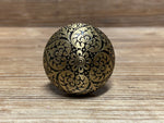 Gold and Black Ornate Heart Knob - Drawer Pull