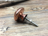 Hammered Copper Round Knob