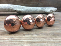 Hammered Copper Round Knob