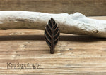 Leaf Knob - Small Cast Iron Metal Knob