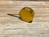 Distressed Gold Coin Knob - MCM minimalist