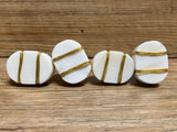Knobs White and Gold by Knobpologie