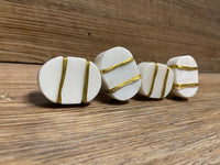 White and Gold Knobs